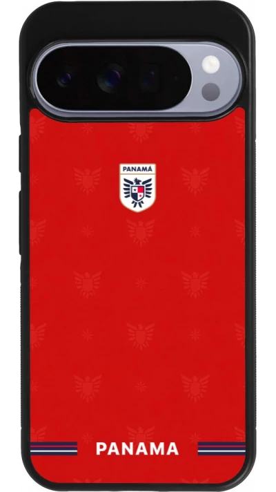 Google Pixel 10 Pro XL Case Hülle - Silikon schwarz Panama 2026 personalisierbares Fussballtrikot