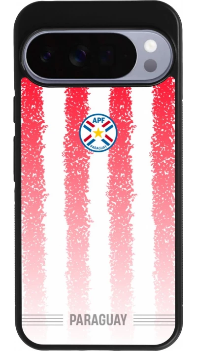 Google Pixel 10 Pro XL Case Hülle - Silikon schwarz Paraguay 2026 personalisierbares Fussballtrikot