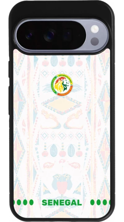 Google Pixel 10 Pro XL Case Hülle - Silikon schwarz Senegal 2026 personalisierbares Fussballtrikot