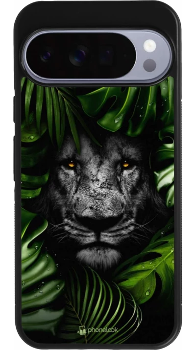 Google Pixel 10 Pro XL Case Hülle - Silikon schwarz Forest Lion