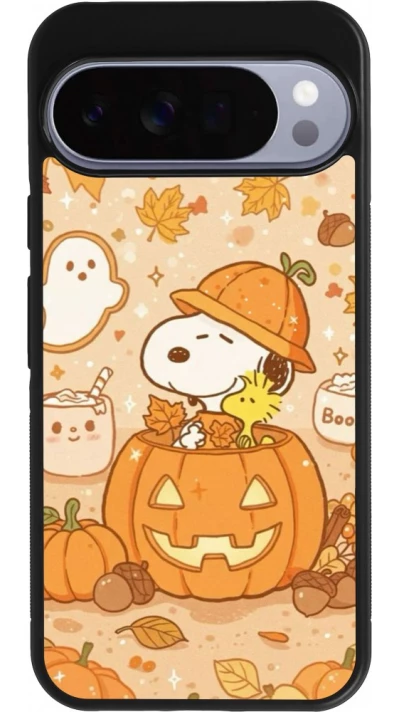 Google Pixel 10 Pro XL Case Hülle - Silikon schwarz Halloween 2026 Snoopy Halloween