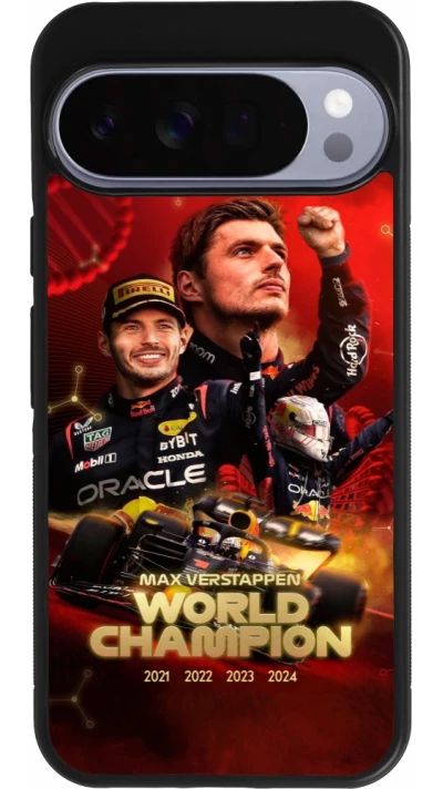 Google Pixel 10 Pro XL Case Hülle - Silikon schwarz Max Verstappen Champion 2023