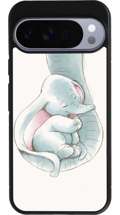 Google Pixel 10 Pro XL Case Hülle - Silikon schwarz Mom 1903