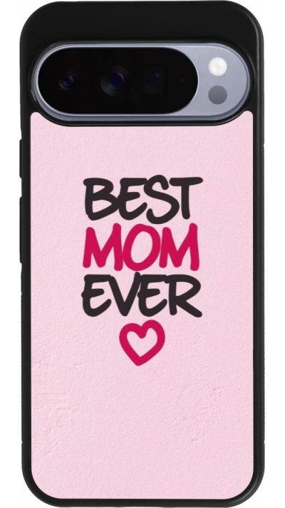 Google Pixel 10 Pro XL Case Hülle - Silikon schwarz Mom 2023 best Mom ever pink