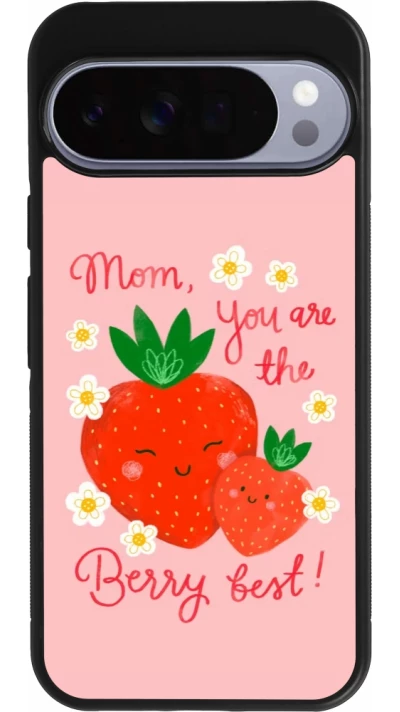 Google Pixel 10 Pro XL Case Hülle - Silikon schwarz Mom 2026 Berry best
