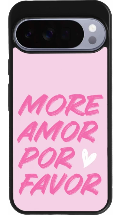 Google Pixel 10 Pro XL Case Hülle - Silikon schwarz More amor porfavor