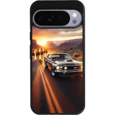 Google Pixel 10 Pro XL Case Hülle - Silikon schwarz Mustang 69 Grand Canyon