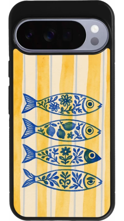 Google Pixel 10 Pro XL Case Hülle - Silikon schwarz Portuguese fish 2026