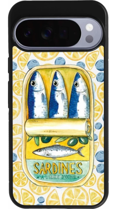 Google Pixel 10 Pro XL Case Hülle - Silikon schwarz Sardines in oil 2026