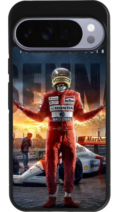 Google Pixel 10 Pro XL Case Hülle - Silikon schwarz Senna The King of Rain
