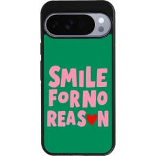 Google Pixel 10 Pro XL Case Hülle - Silikon schwarz Smile for no reason 2026
