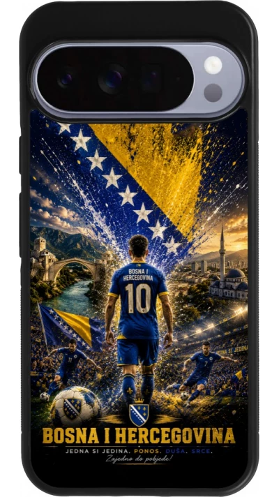 Google Pixel 10 Pro XL Case Hülle - Silikon schwarz Fussball Bosnien und Herzegowina splash 2026