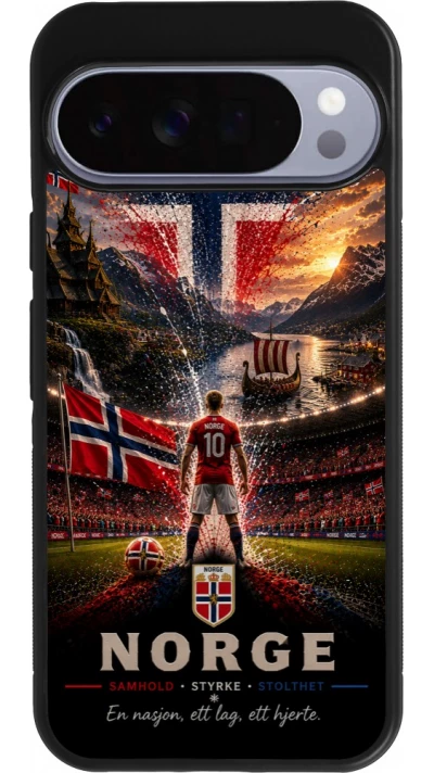 Google Pixel 10 Pro XL Case Hülle - Silikon schwarz Fussball Norwegen splash 2026
