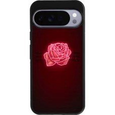 Coque Google Pixel 10 Pro XL - Silicone rigide noir Spring 23 neon rose