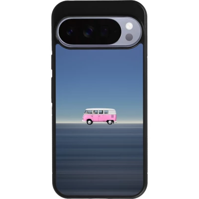 Google Pixel 10 Pro XL Case Hülle - Silikon schwarz Spring 23 pink bus