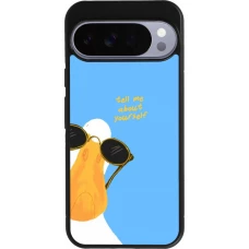 Coque Google Pixel 10 Pro XL - Silicone rigide noir Tell me about yourself Summer 2026