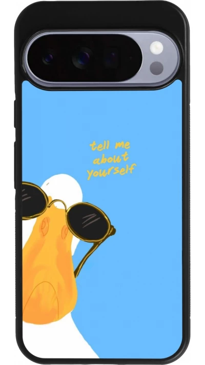 Google Pixel 10 Pro XL Case Hülle - Silikon schwarz Tell me about yourself Summer 2026