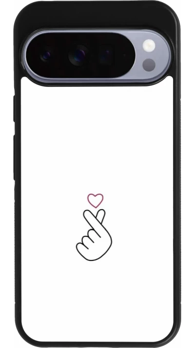 Google Pixel 10 Pro XL Case Hülle - Silikon schwarz Valentine 2024 heat by Millennials