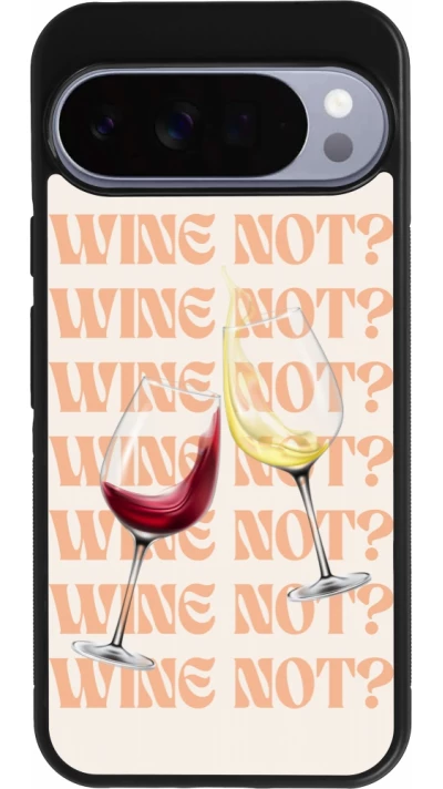 Google Pixel 10 Pro XL Case Hülle - Silikon schwarz Wine not