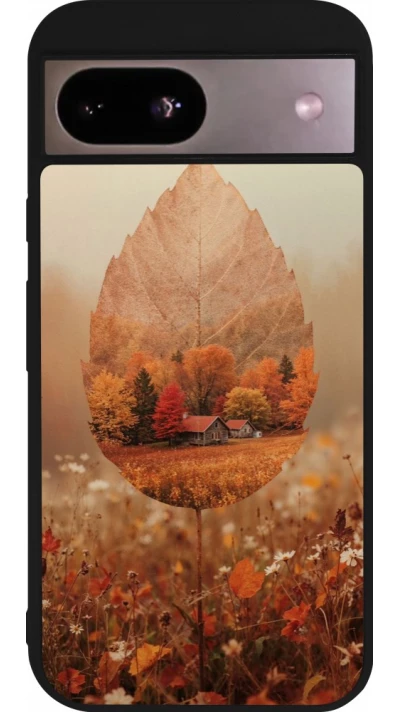 Coque Google Pixel 8a - Silicone rigide noir Autumn 26 Autumn leaf