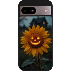 Google Pixel 8a Case Hülle - Silikon schwarz Halloween 2026 Evil Sunflower