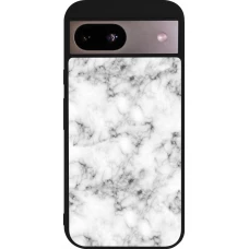 Coque Google Pixel 8a - Silicone rigide noir Marble 01