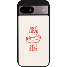 Google Pixel 8a Case Hülle - Silikon schwarz Saint Valentines Day 26 Self love self care