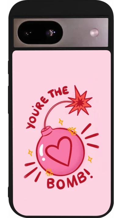 Google Pixel 8a Case Hülle - Silikon schwarz Saint Valentines Day 26 You are the bomb
