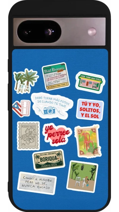 Google Pixel 8a Case Hülle - Silikon schwarz Seals of the Dominican Republic DTMF