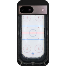 Coque Google Pixel 8a - Silicone rigide noir Sports 2026 Hockey