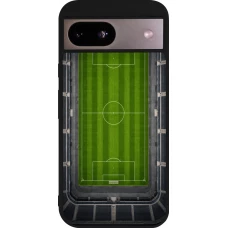 Coque Google Pixel 8a - Silicone rigide noir Sports 2026 Soccer