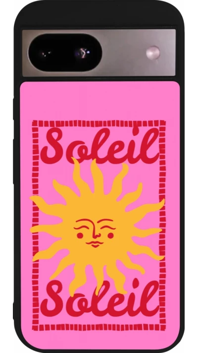 Coque Google Pixel 8a - Silicone rigide noir Sun sun 2026