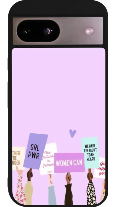 Coque Google Pixel 8a - Silicone rigide noir Womens day 2026 9