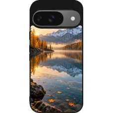Coque Google Pixel 9 / Pixel 9 Pro - Silicone rigide noir Autumn 26 Autumn lake