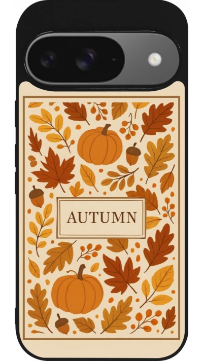Coque Google Pixel 9 / Pixel 9 Pro - Silicone rigide noir Autumn 26 Hello autumn