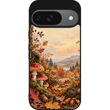 Coque Google Pixel 9 / Pixel 9 Pro - Silicone rigide noir Autumn 26 Illustrated Autumn