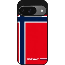 Google Pixel 9 / Pixel 9 Pro Case Hülle - Silikon schwarz Norwegen 2026 personalisierbares Fussballtrikot