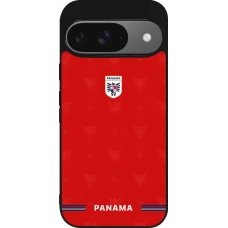Google Pixel 9 / Pixel 9 Pro Case Hülle - Silikon schwarz Panama 2026 personalisierbares Fussballtrikot