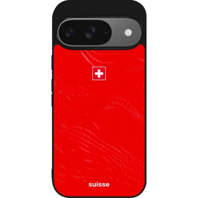 Google Pixel 9 / Pixel 9 Pro Case Hülle - Silikon schwarz Schweiz 2026 personalisierbares Fussballtrikot