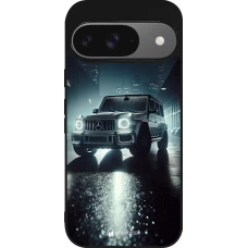 Google Pixel 9 / Pixel 9 Pro Case Hülle - Silikon schwarz Mercedes G AMG Nacht