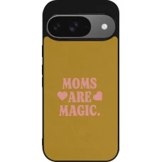 Google Pixel 9 / Pixel 9 Pro Case Hülle - Silikon schwarz Mom 2026 Are Magic