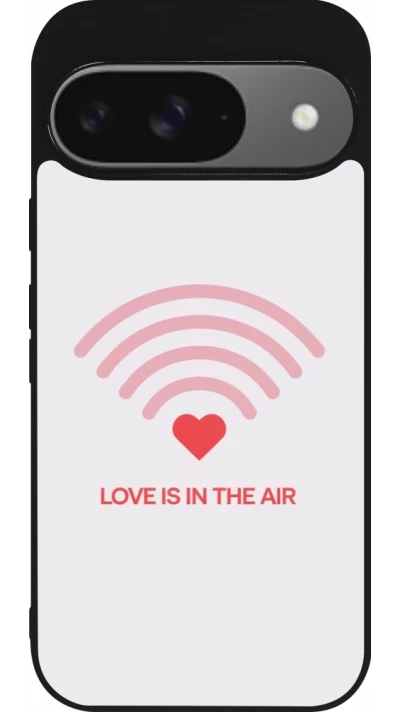 Google Pixel 9 / Pixel 9 Pro Case Hülle - Silikon schwarz Saint Valentines Day 26 Love is in the air
