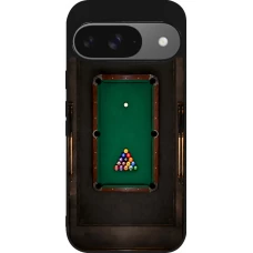 Coque Google Pixel 9 / Pixel 9 Pro - Silicone rigide noir Sports 2026 Billard