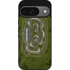 Coque Google Pixel 9 / Pixel 9 Pro - Silicone rigide noir Sports 2026 Circuit