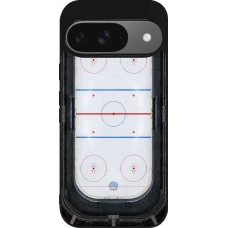 Coque Google Pixel 9 / Pixel 9 Pro - Silicone rigide noir Sports 2026 Hockey