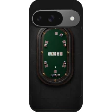 Coque Google Pixel 9 / Pixel 9 Pro - Silicone rigide noir Sports 2026 Poker
