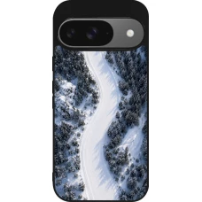 Coque Google Pixel 9 / Pixel 9 Pro - Silicone rigide noir Sports 2026 Ski