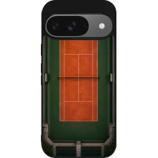 Coque Google Pixel 9 / Pixel 9 Pro - Silicone rigide noir Sports 2026 Tennis