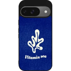 Coque Google Pixel 9 / Pixel 9 Pro - Silicone rigide noir Vitamin sea Summer 2026