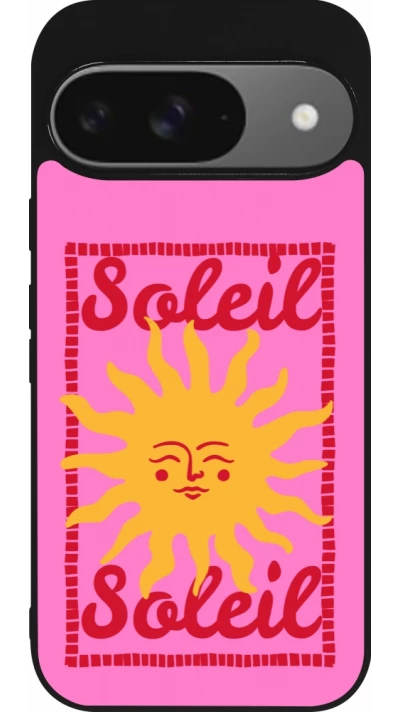 Google Pixel 9 / Pixel 9 Pro Case Hülle - Silikon schwarz Sun sun 2026